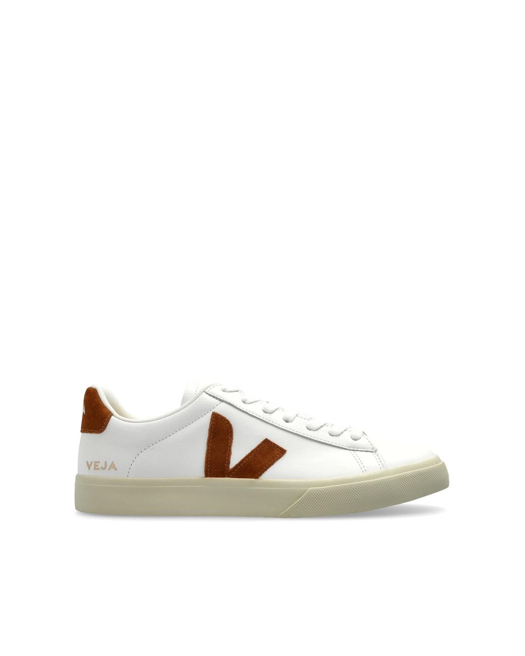 Veja White Sports Shoes "Campo Leather" for men