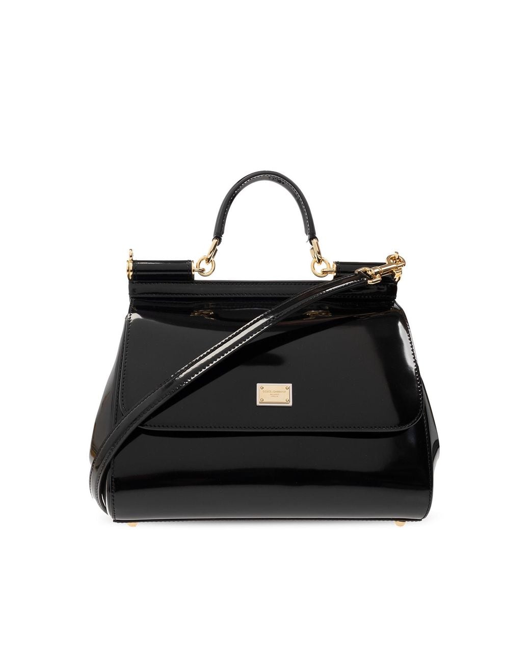 Dolce & Gabbana Black Shoulder Bag With Logo