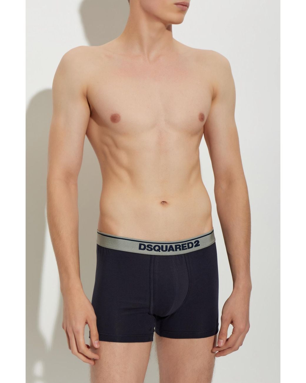 DSquared² Blue Logo Boxer Briefs for men