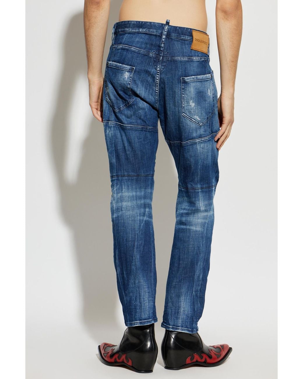 DSquared² Blue "Biker" Jeans for men