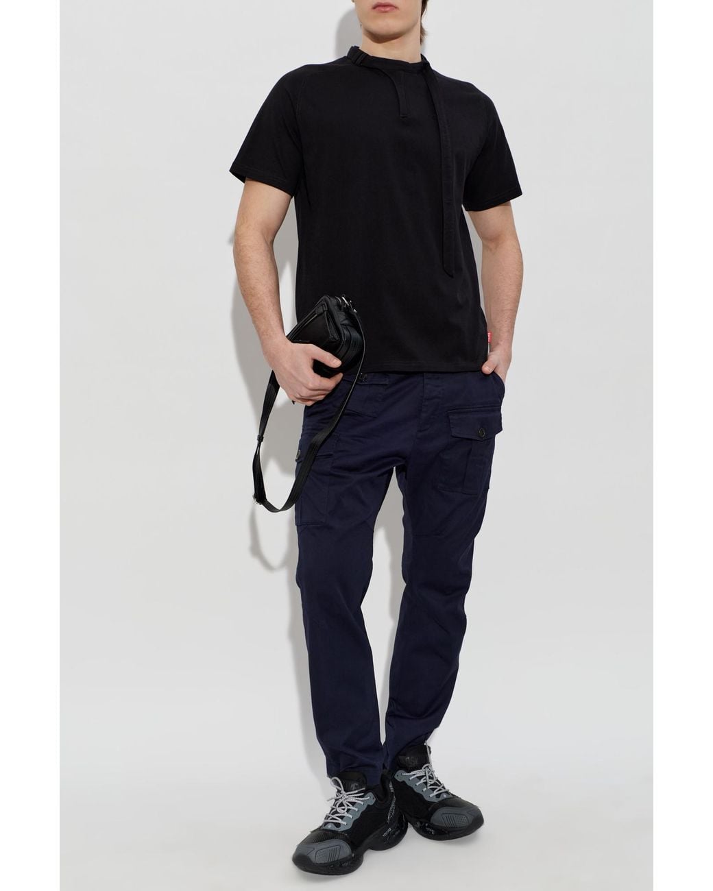 DSquared² Black 'Cargo' Trousers for men