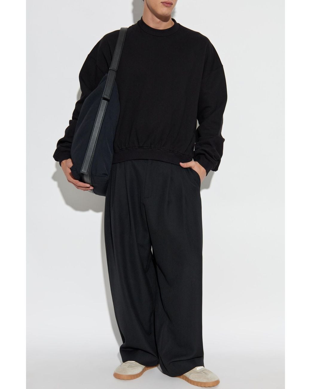Dolce & Gabbana Black Cotton Sweatshirt for men