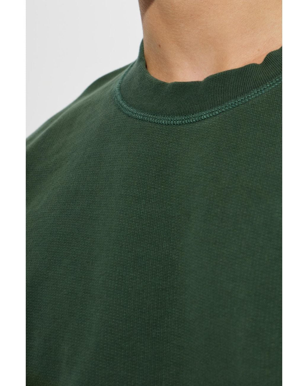 DSquared² Green Sweatshirt With Sewn-In Elastic With Logo for men