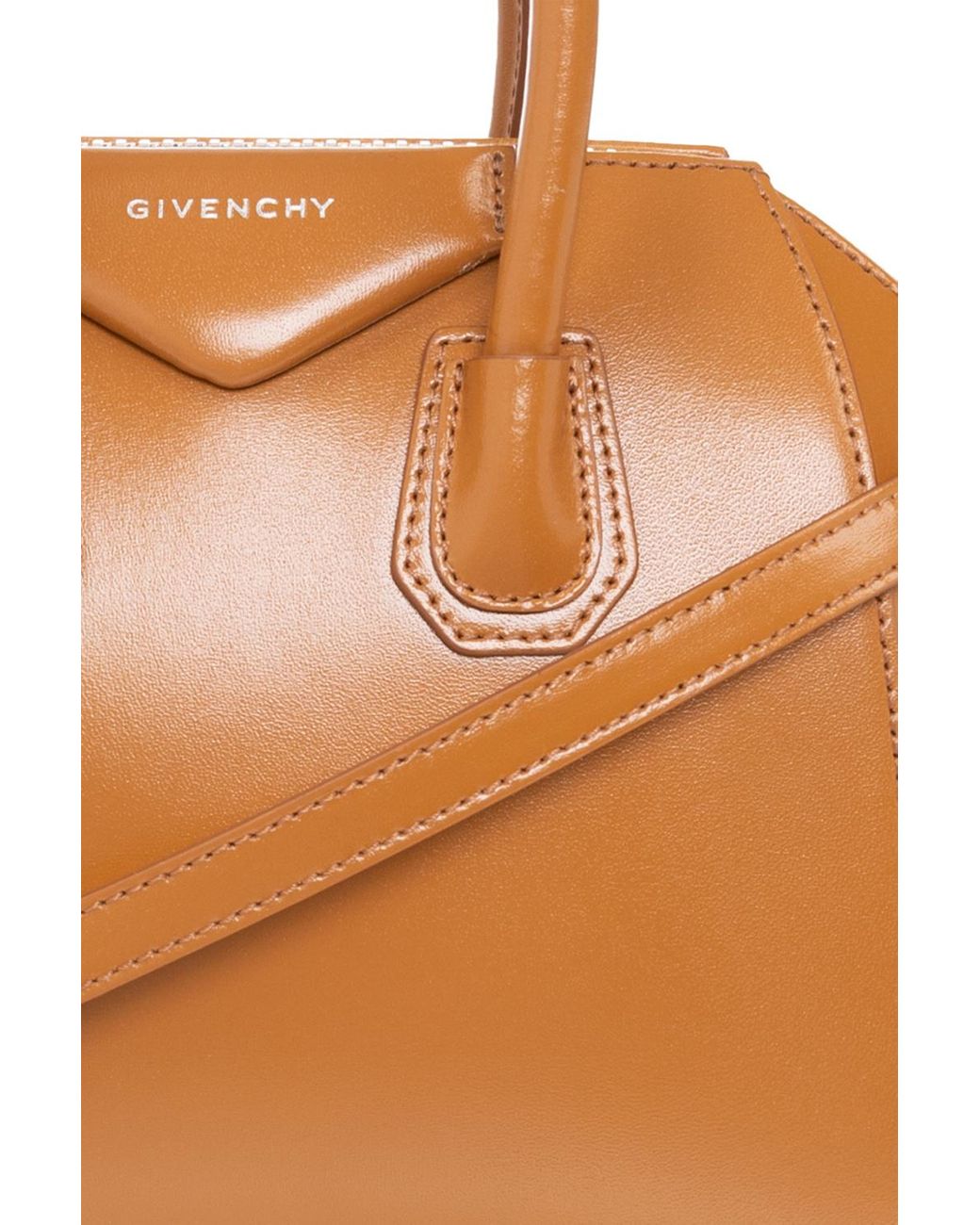 Givenchy Small Antigona Satchel Brown Leather Shoulder Bag - MyDesignerly