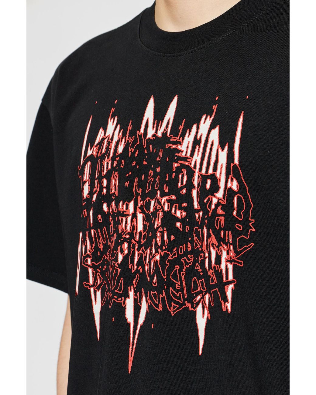 44 Label Group Black T-Shirt With Print for men