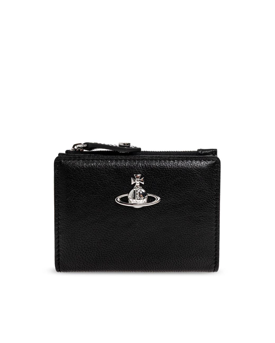 Vivienne Westwood Black Leather Wallet With Logo