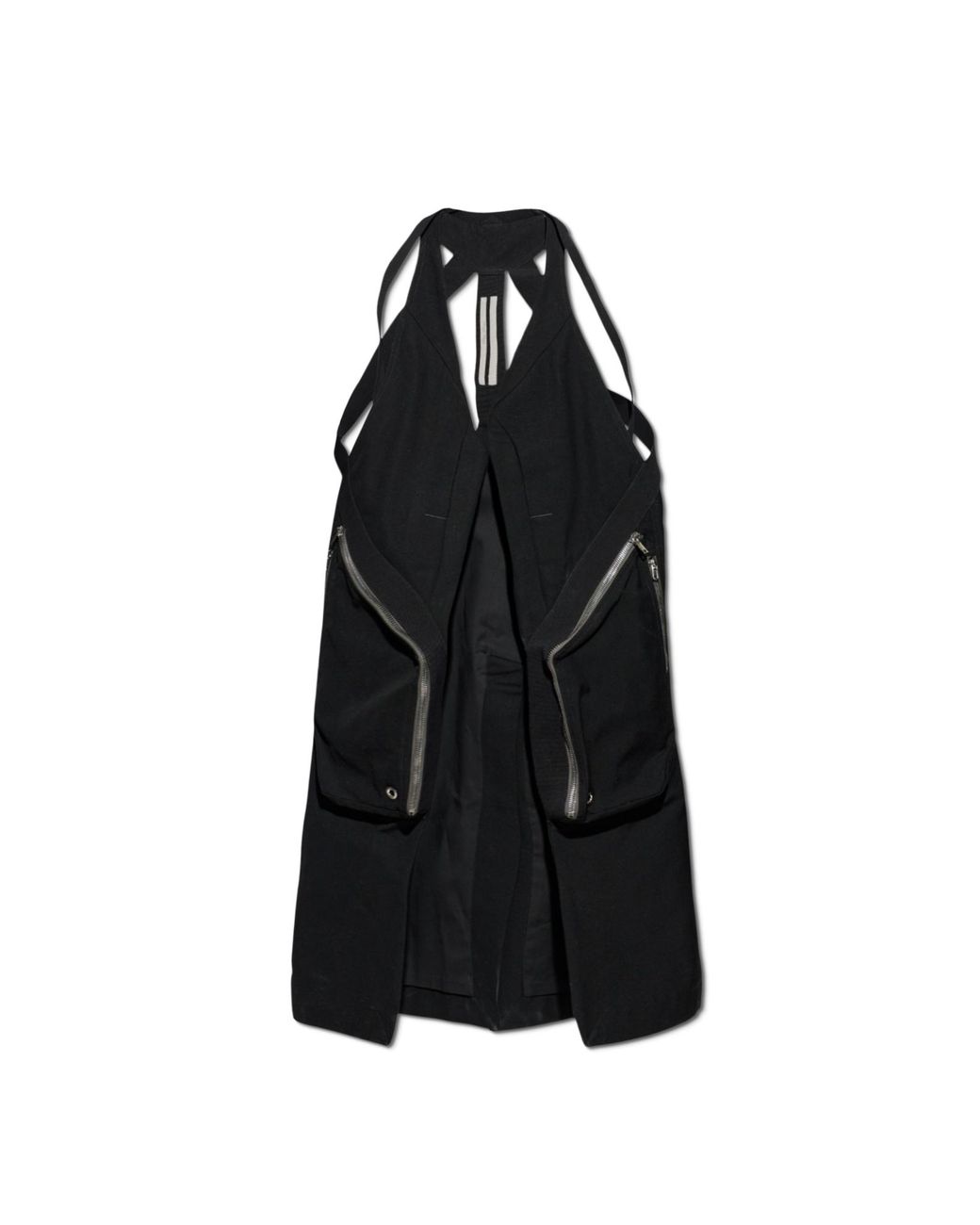 Rick Owens Black Vest With Pockets for men