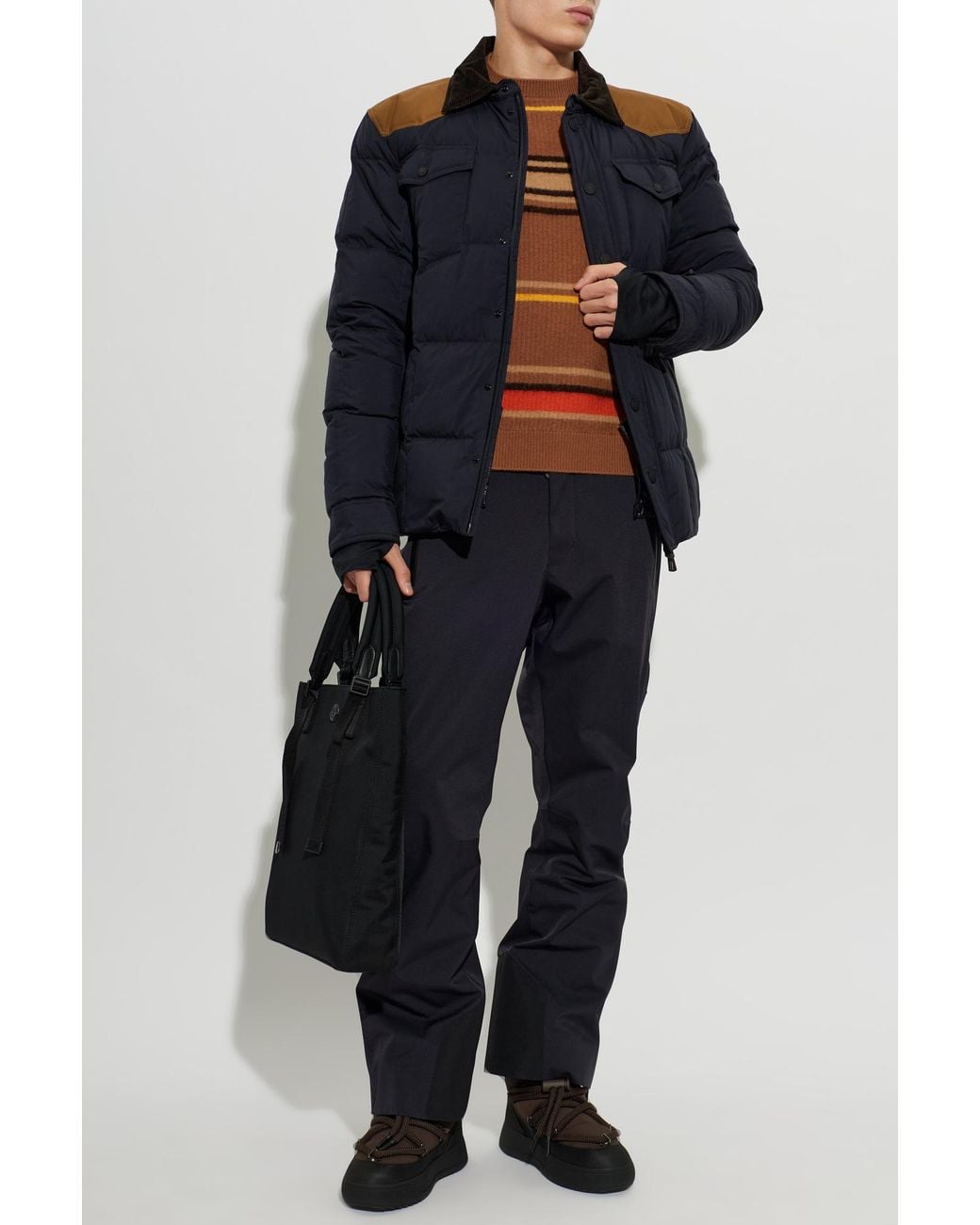 Moncler Brown Wool Sweater for men