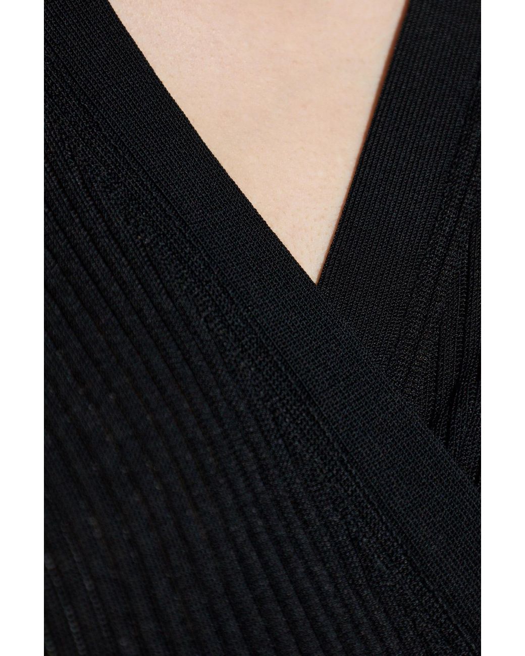Balenciaga Black Wrap-Tie Cardigan