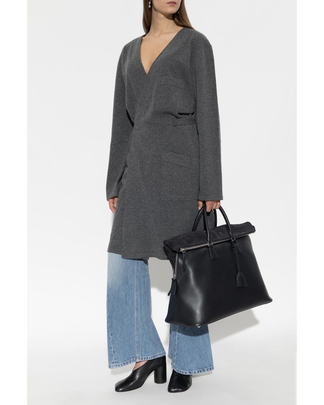 MM6 by Maison Margiela Blue Wide-Leg Jeans