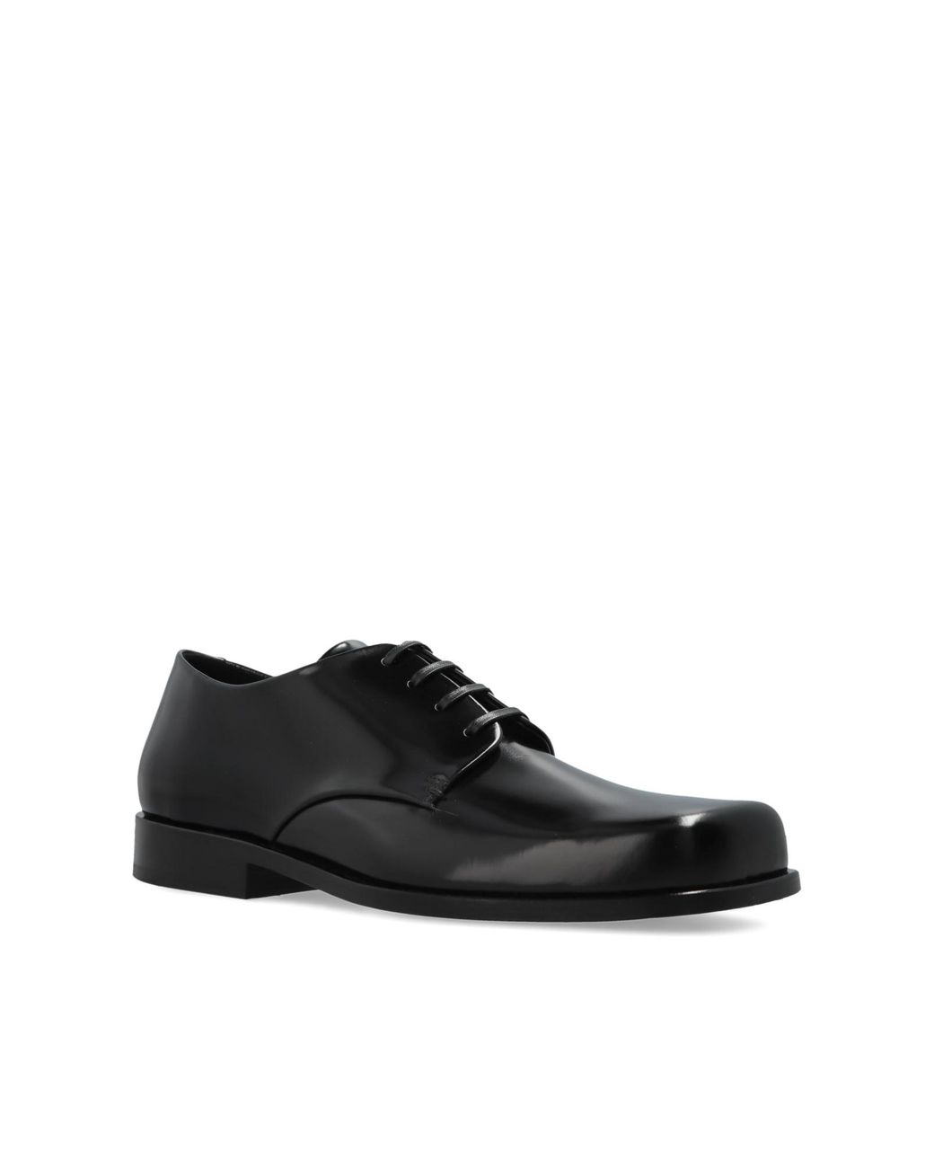 AMI Black Leather Shoes for men