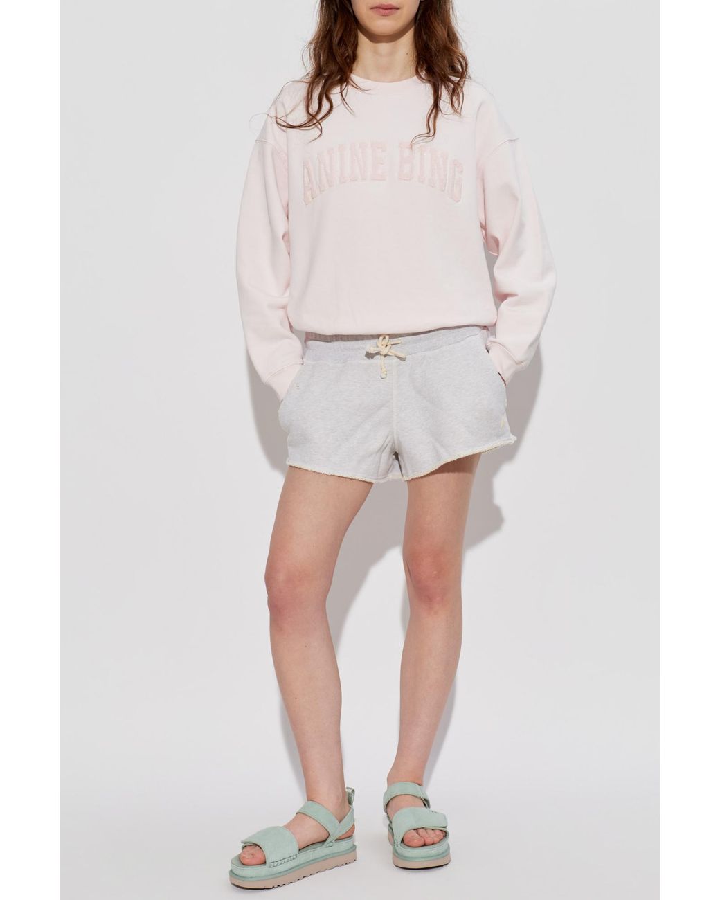 Golden Goose Deluxe Brand Gray Cotton Shorts