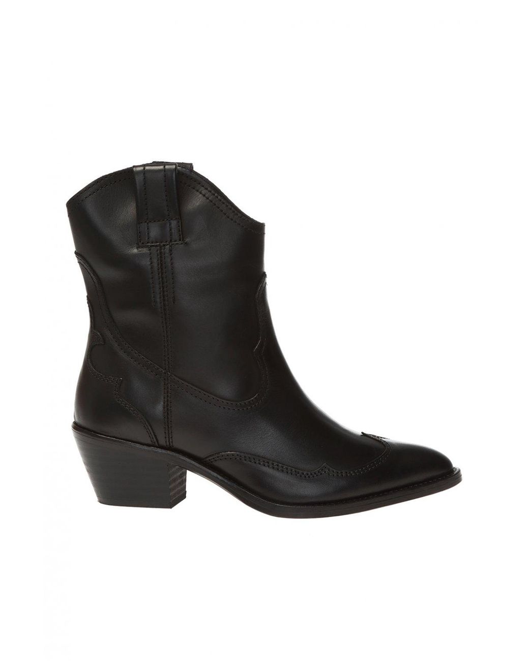 black heeled cowgirl boots