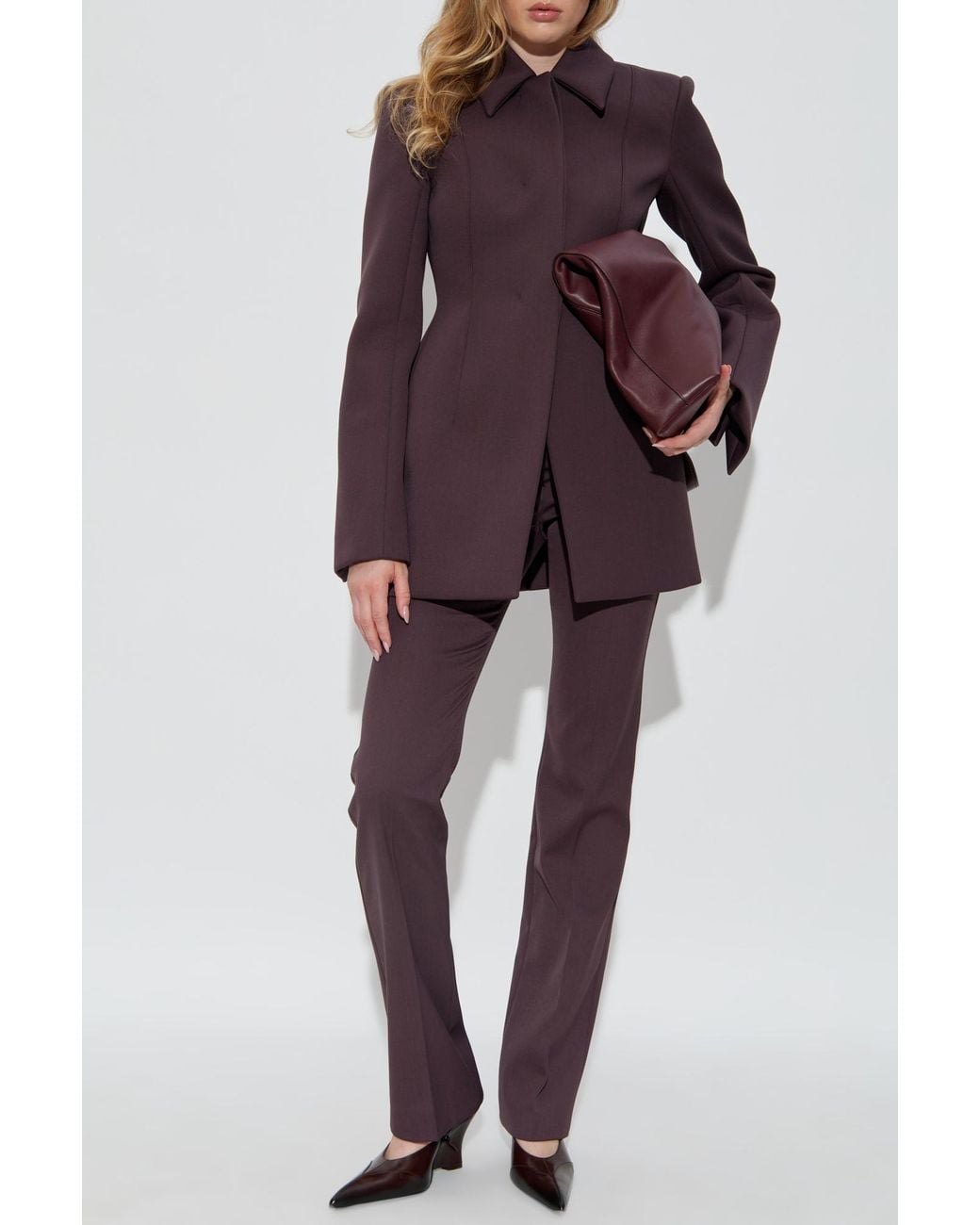 Sportmax Purple Coat 'Bacio'