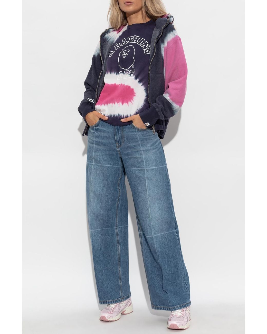 A Bathing Ape Pink T-Shirt With Logo