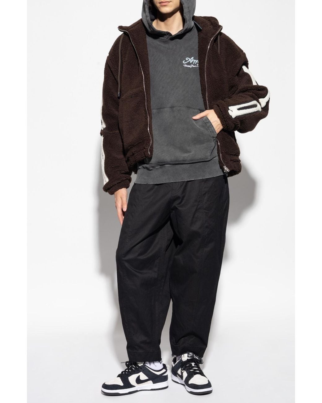 Amiri Gray Sweatshirt With 'Vintage' Effect for men