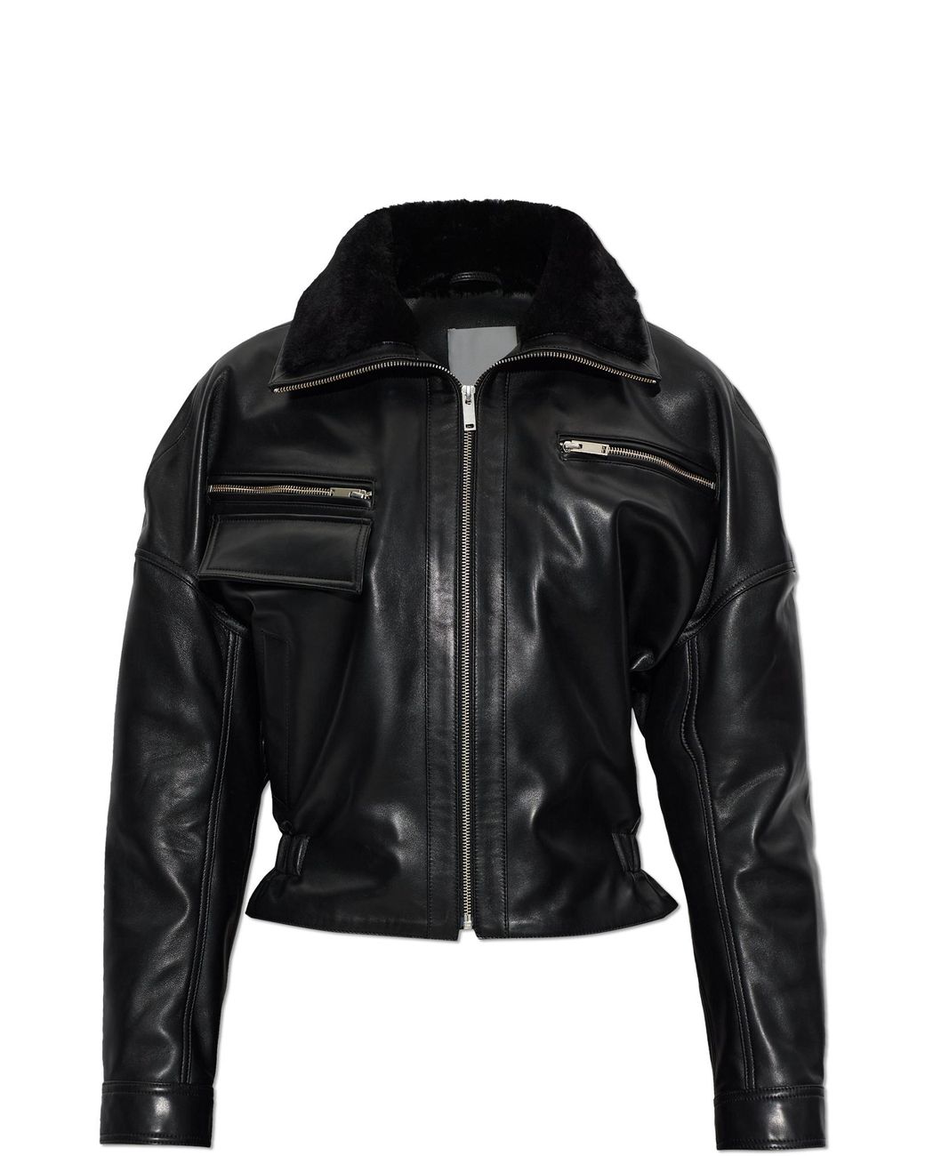 Christopher Esber Black 'Atlas' Leather Jacket