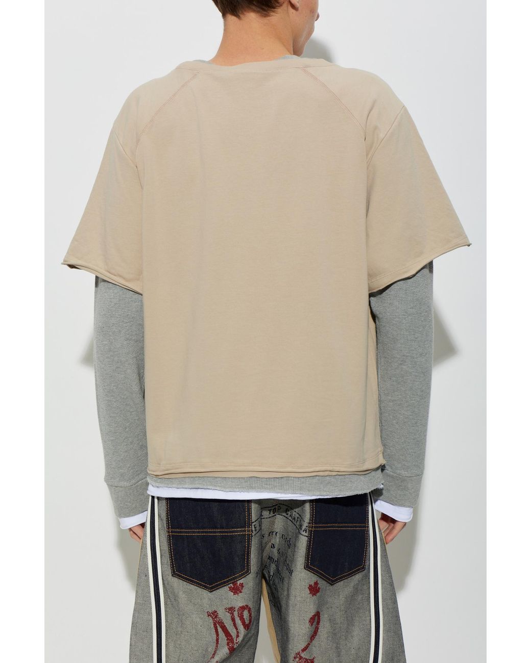 DSquared² White Cotton Long-Sleeved T-Shirt for men