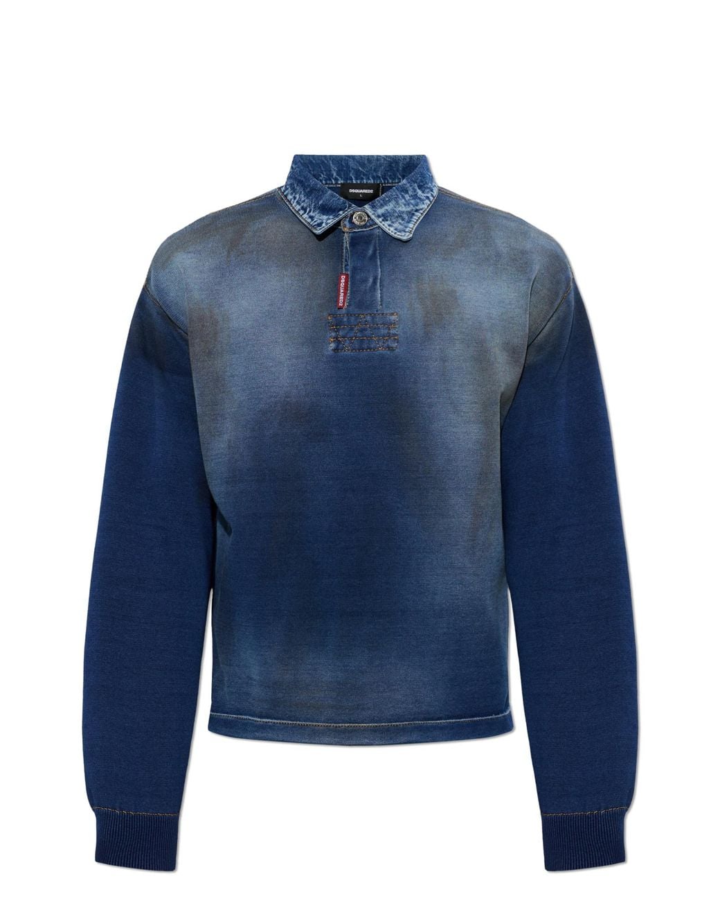 DSquared² Blue Denim Polo for men