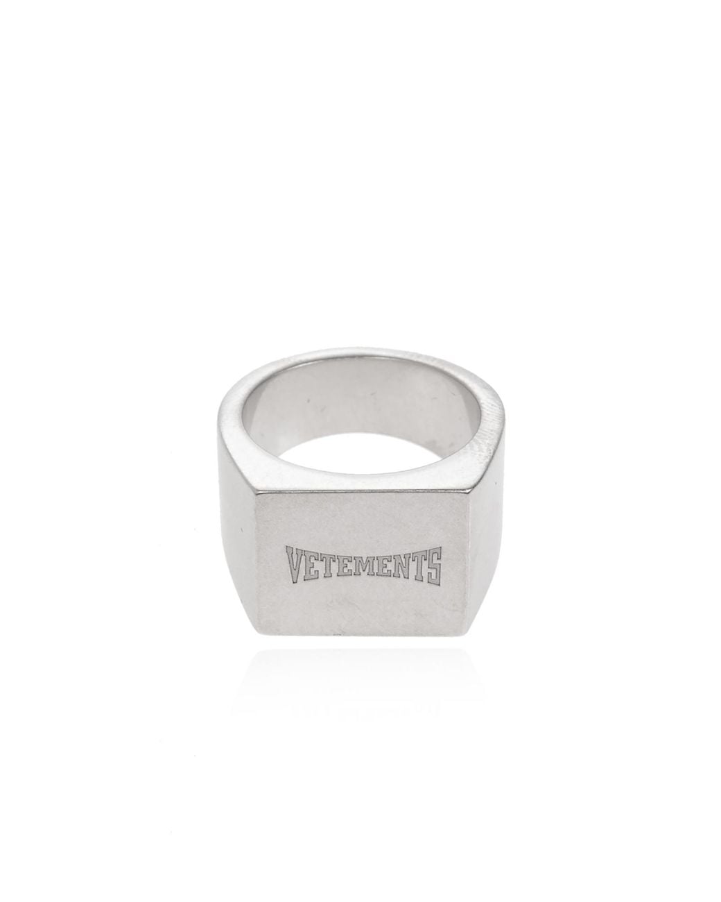 Vetements White Ring With Logo