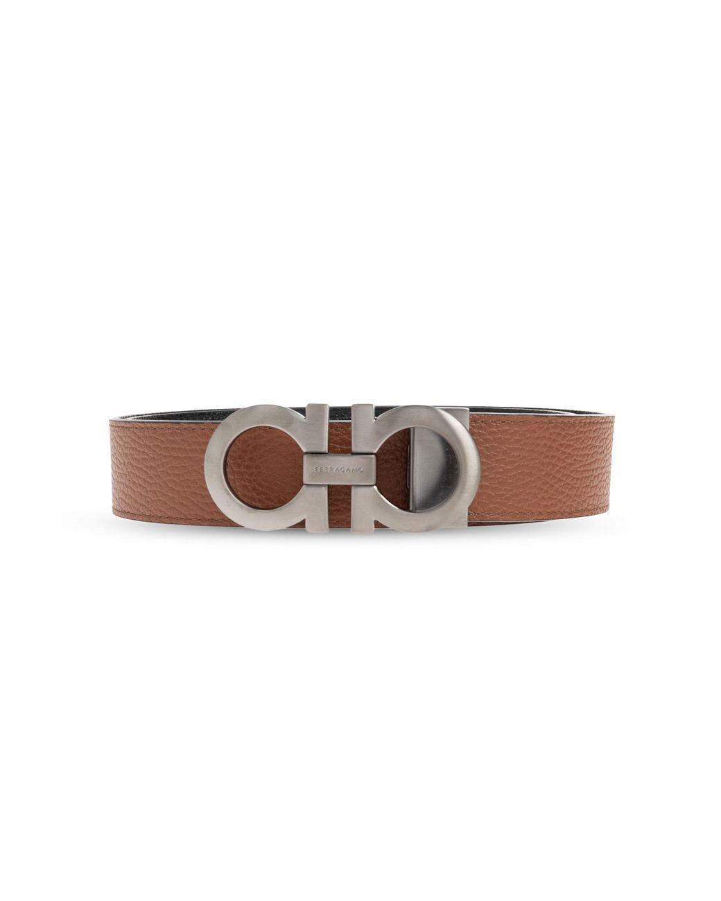 Ferragamo Brown Leather Belt for men
