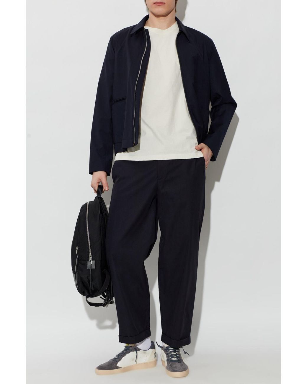 Golden Goose Deluxe Brand Blue Straight-Leg Trousers for men