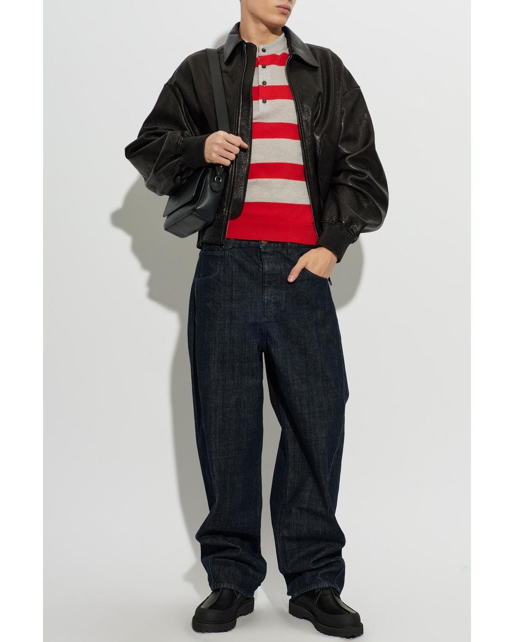 Jacquemus Red 'Ettore' Cashmere Sweater for men