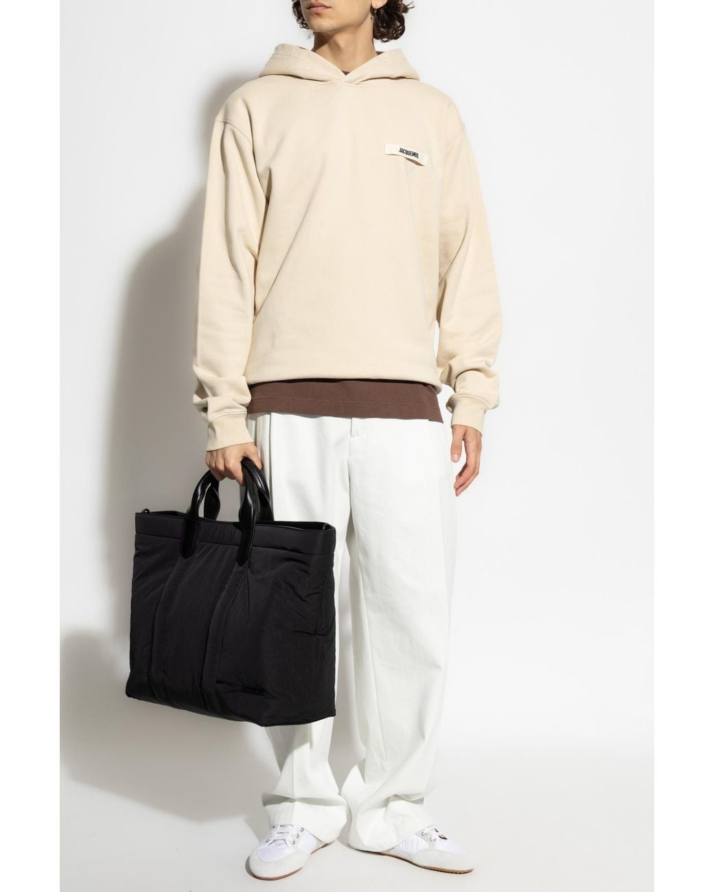 Jacquemus Natural Sweatshirt With Logo for men