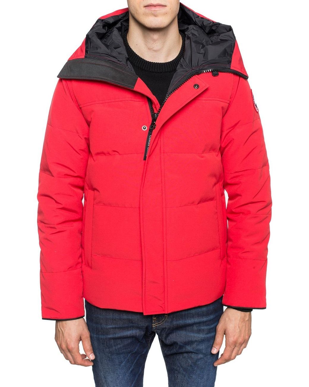 Canada Goose 'Macmillan' Hooded Quilted Jacket in Red for Men | Lyst