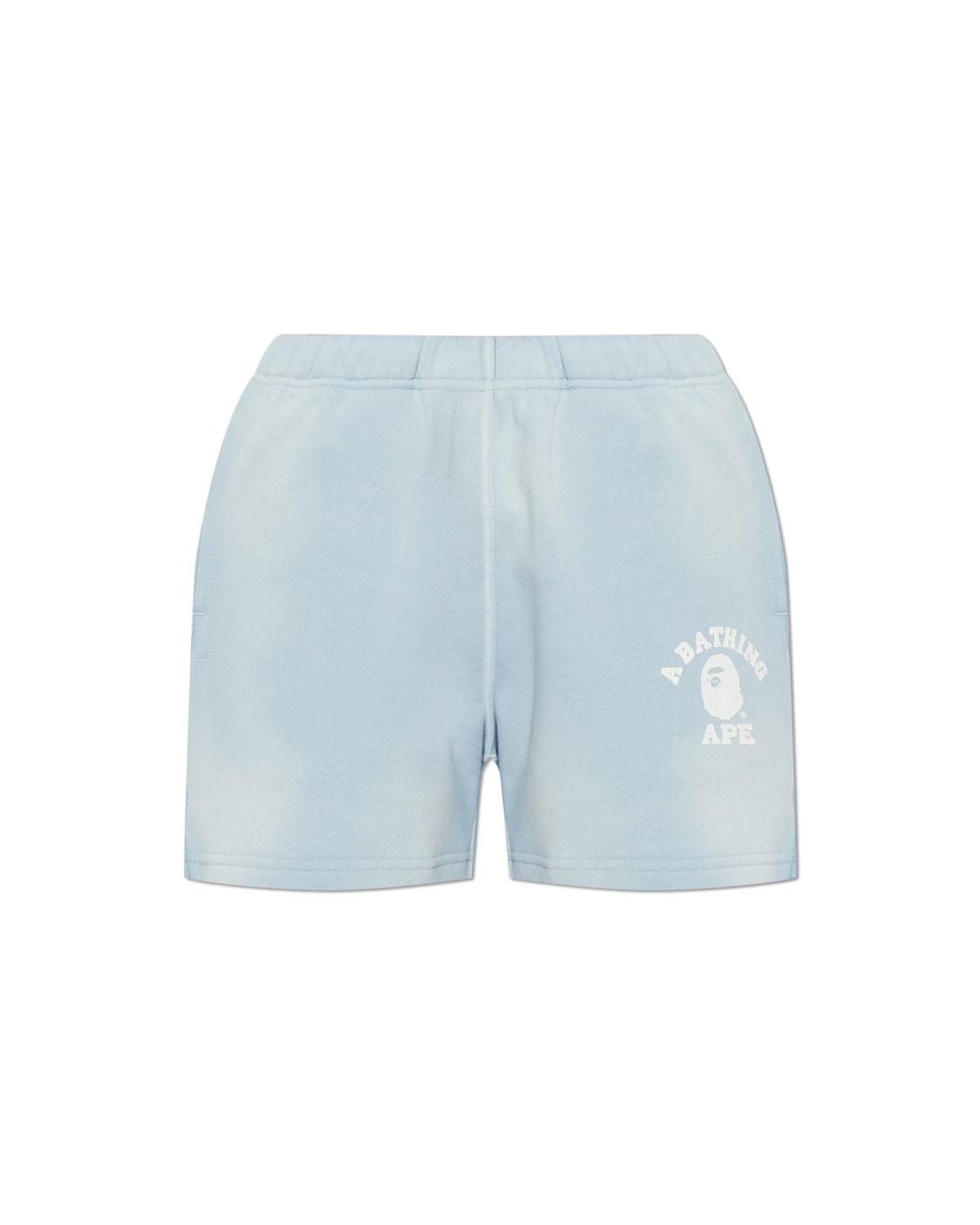 A Bathing Ape Blue Shorts With Logo