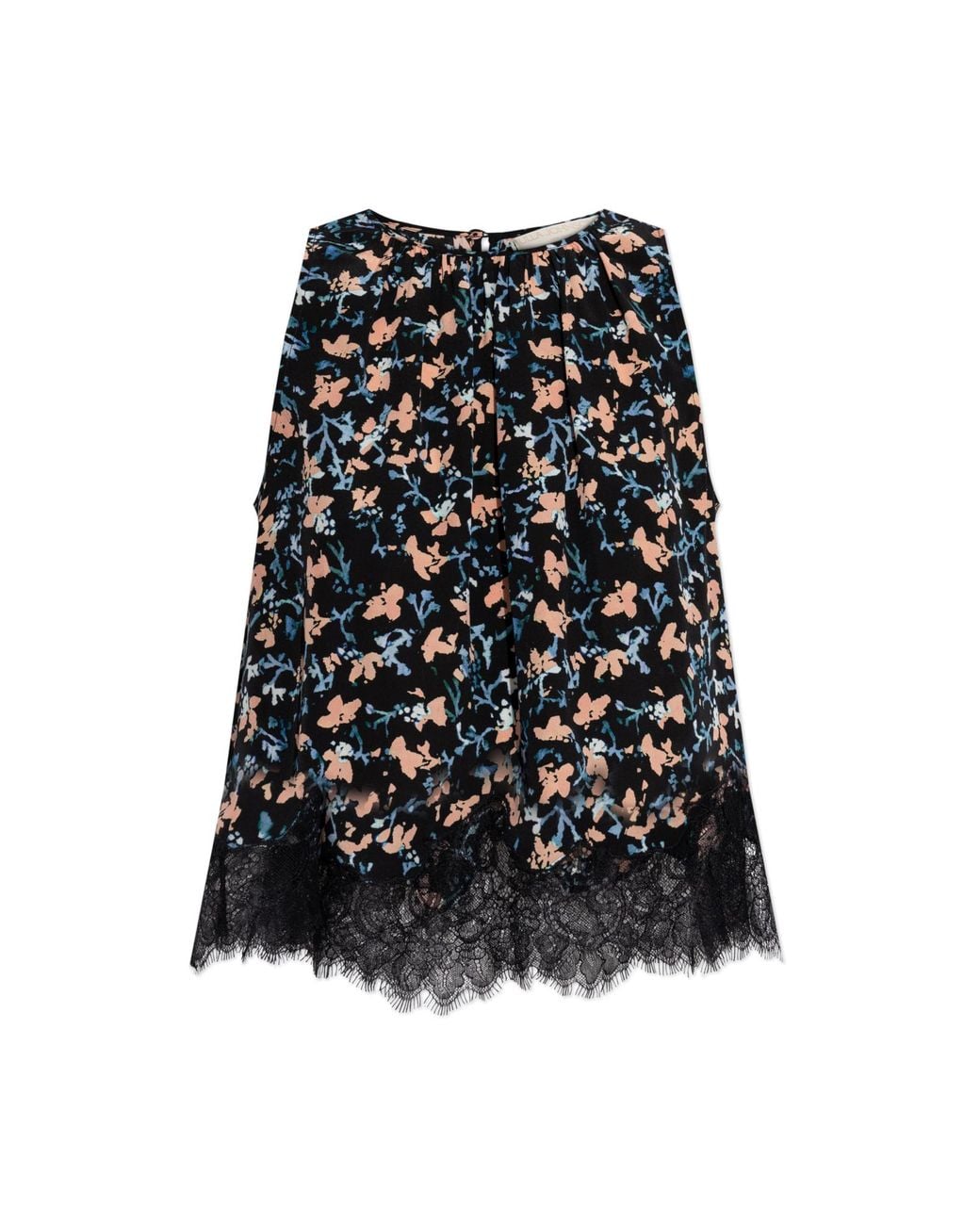 Ulla Johnson Black Silk Top "Sierra"