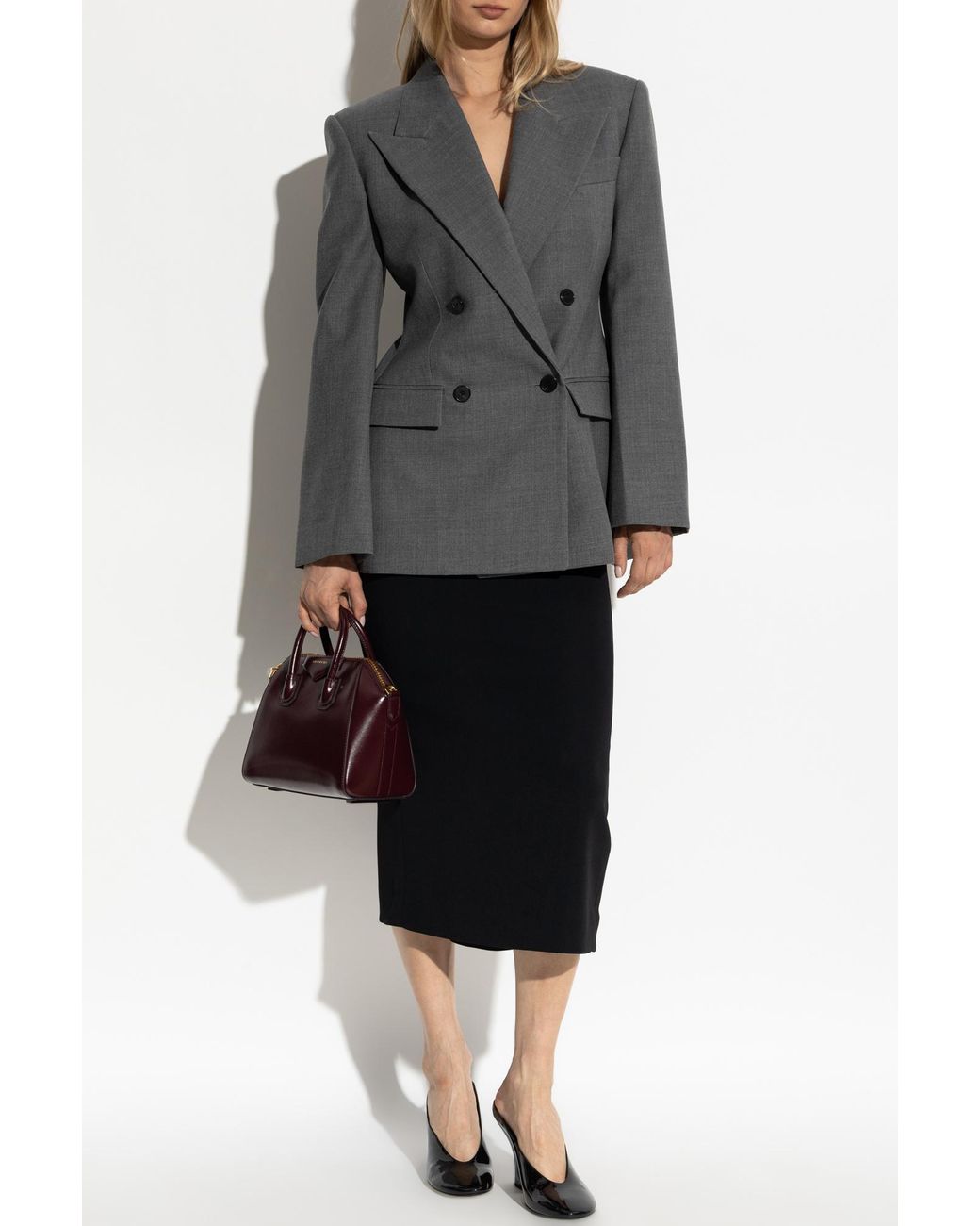 Givenchy Black Straight-Cut Skirt