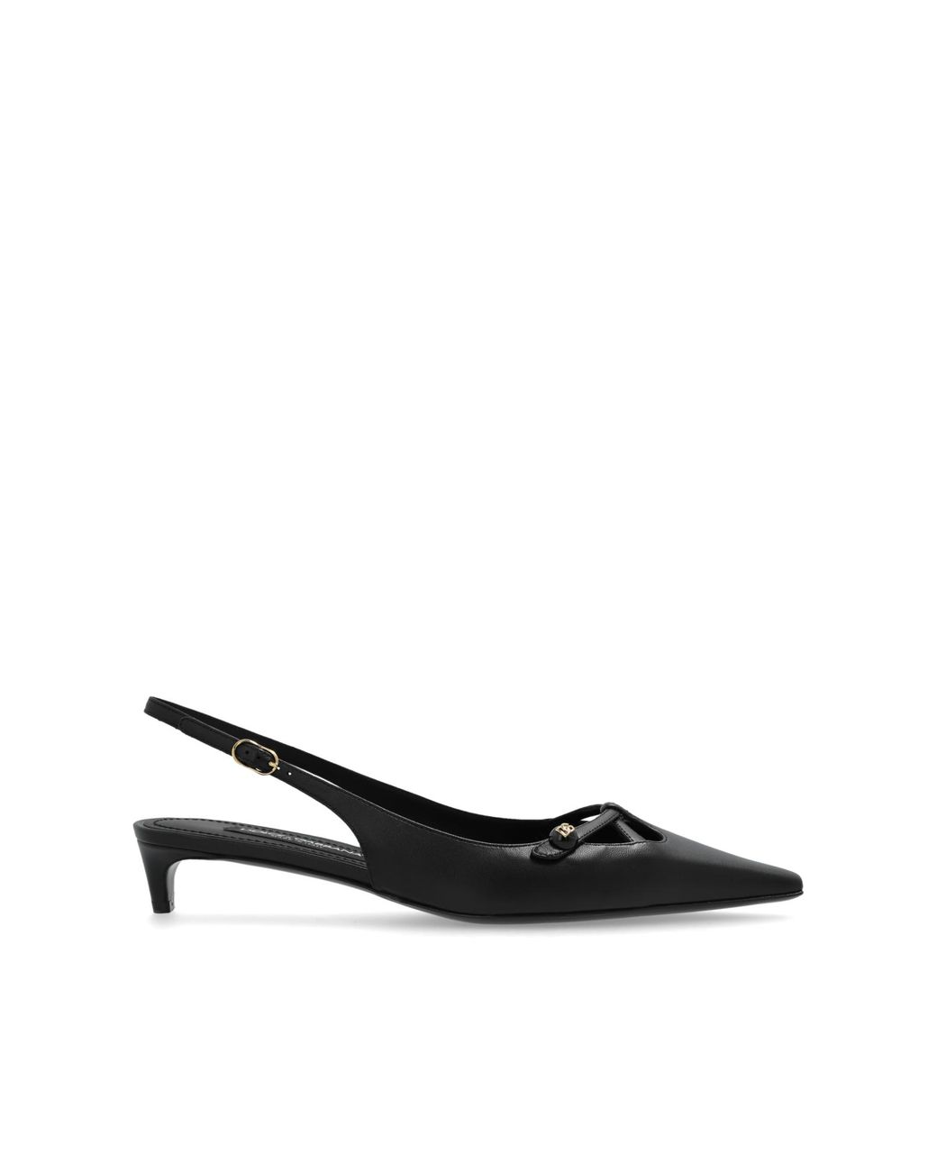 Dolce & Gabbana White Leather High Heels
