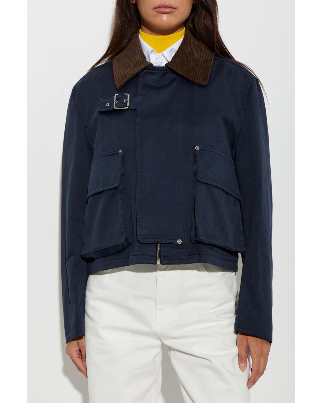 Loewe Blue Short Jacket With Pockets