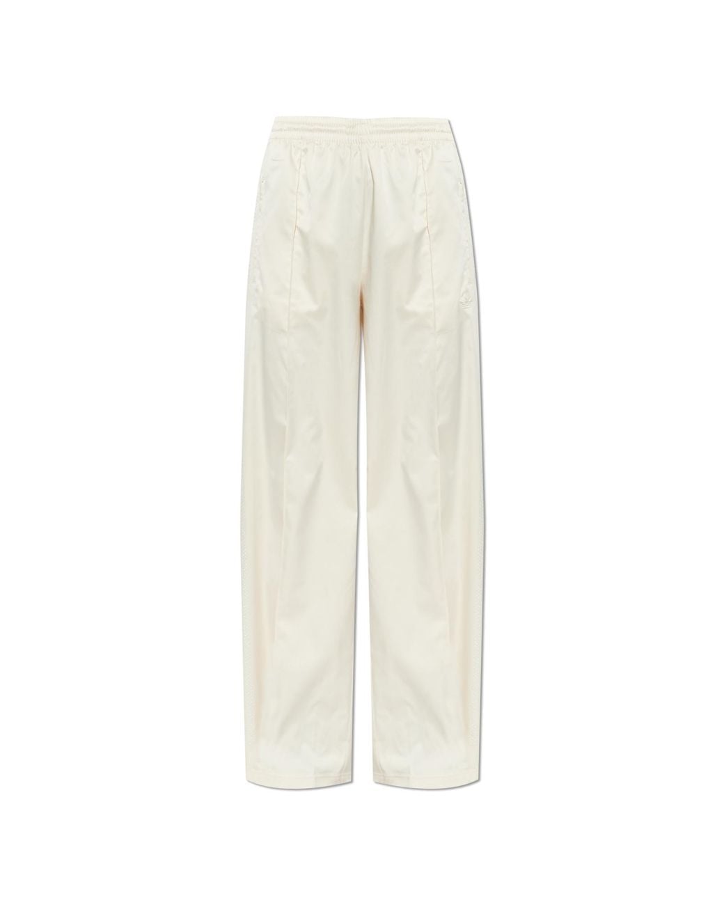 Adidas Originals White Sweatpants With Straight-Leg Cut