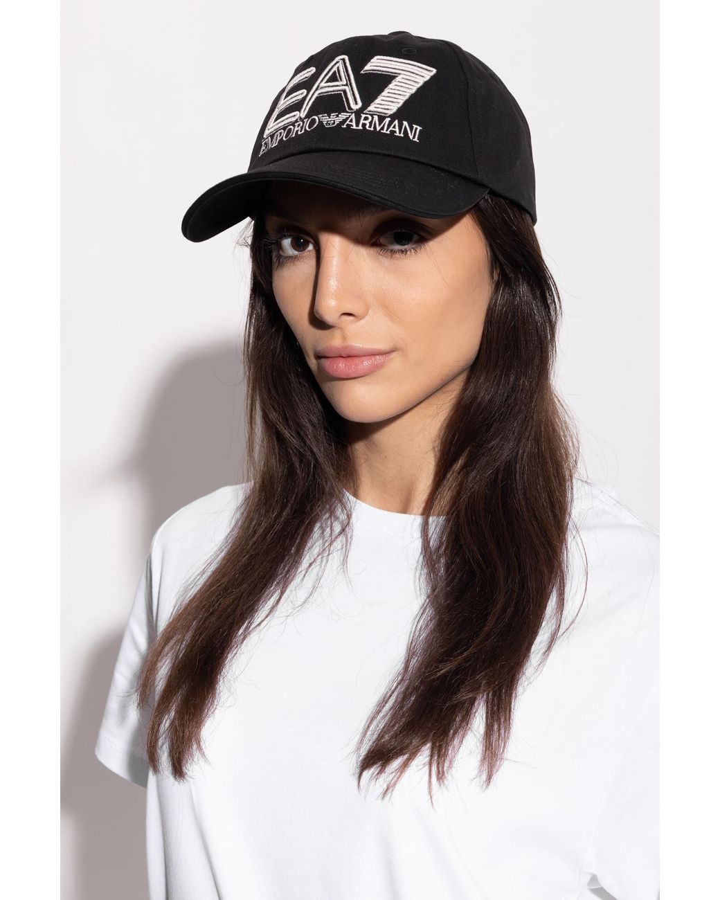 EA7 Black Baseball Cap