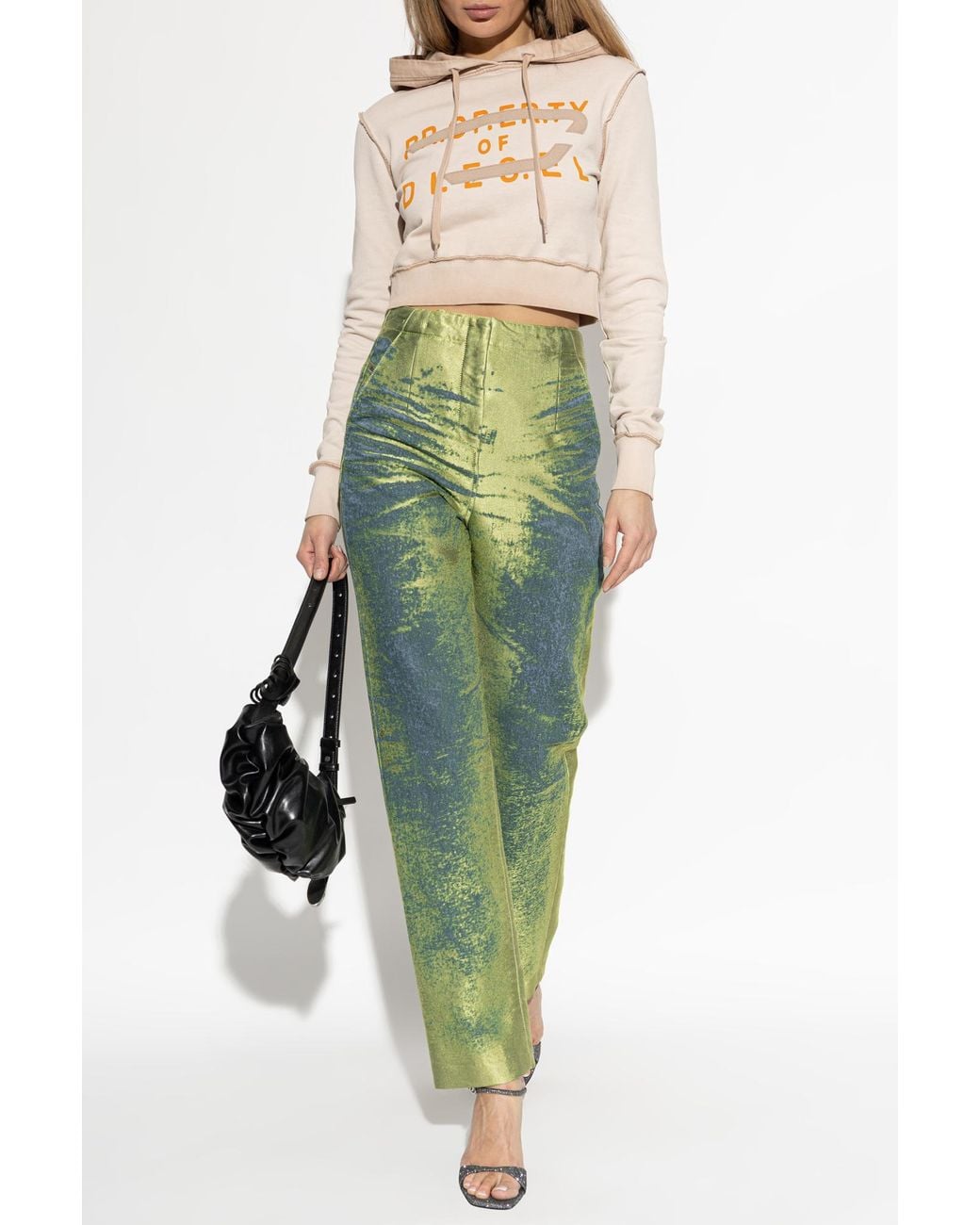 DIESEL Green Trousers 'D-Drelian-Fsi'