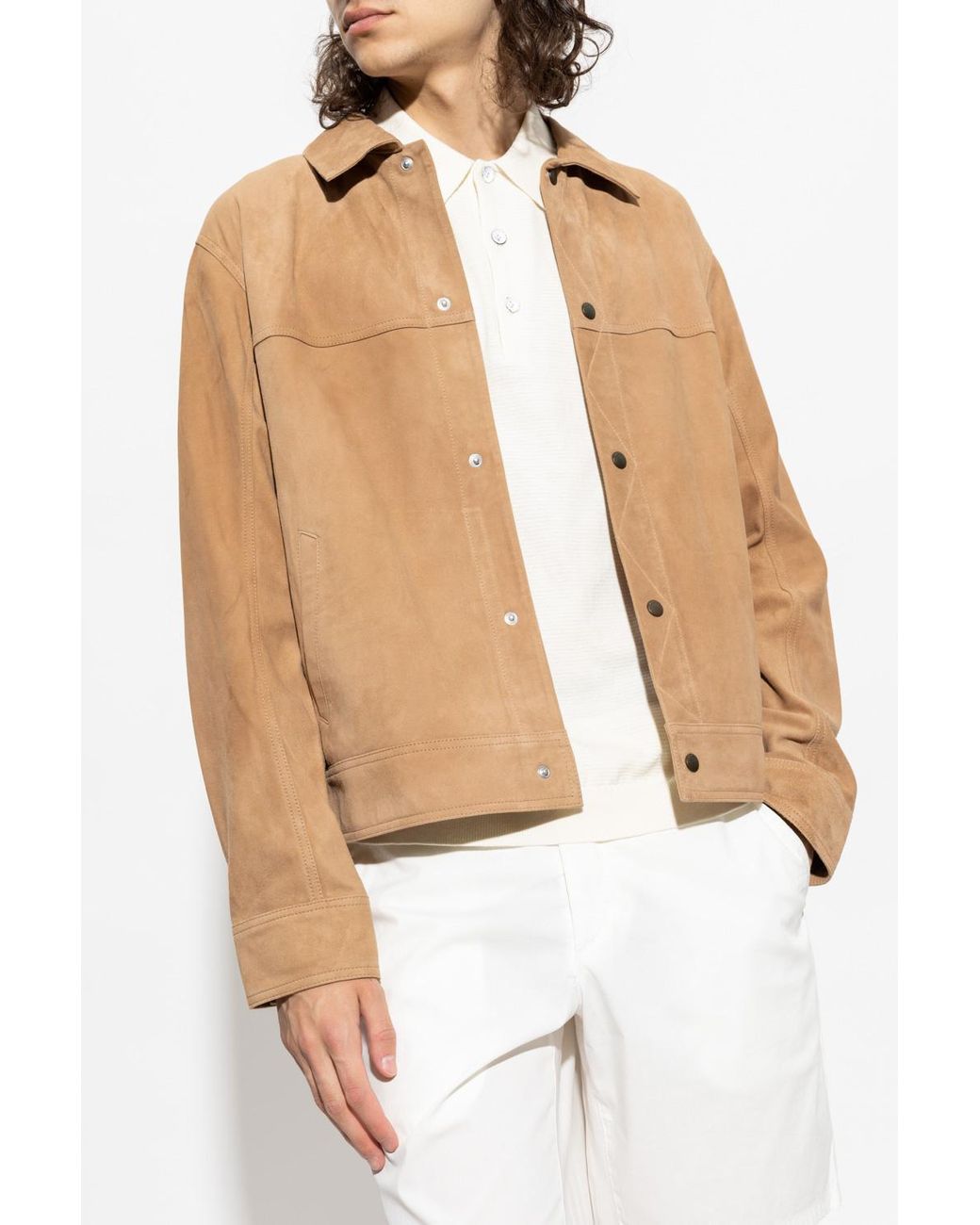 Rag & bone on sale suede trucker jacket