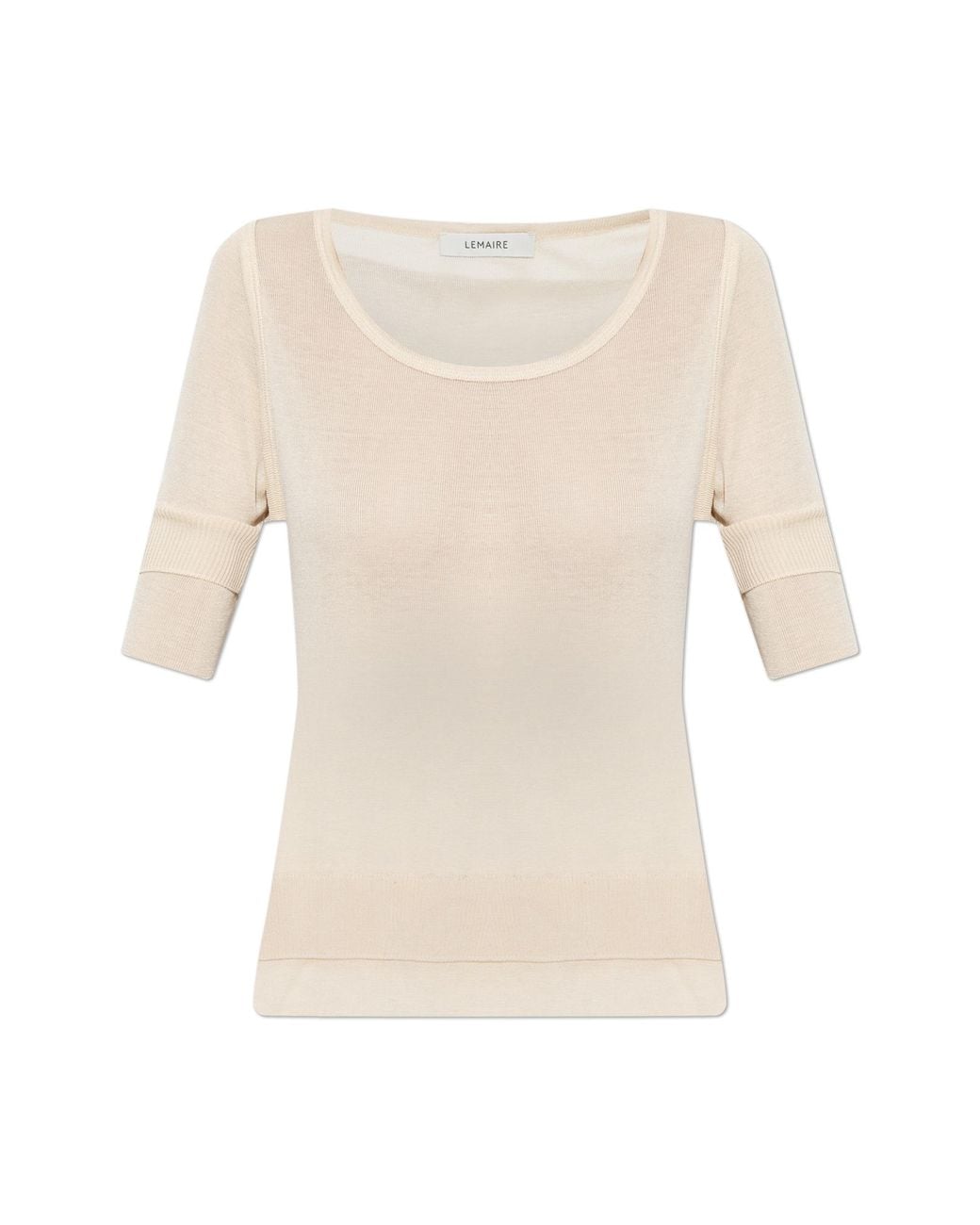 Lemaire White Short-Sleeve Top