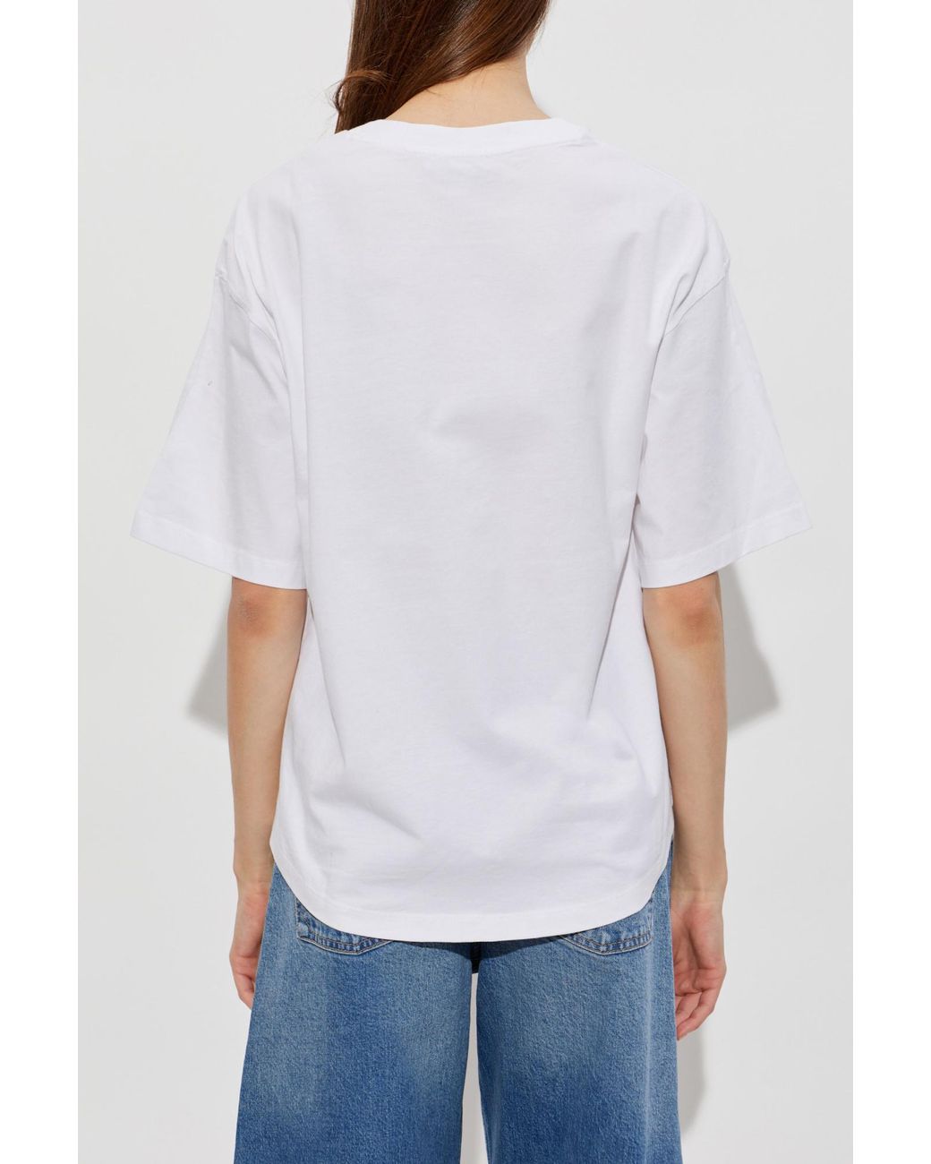 AllSaints White T-Shirt 'Stacks'