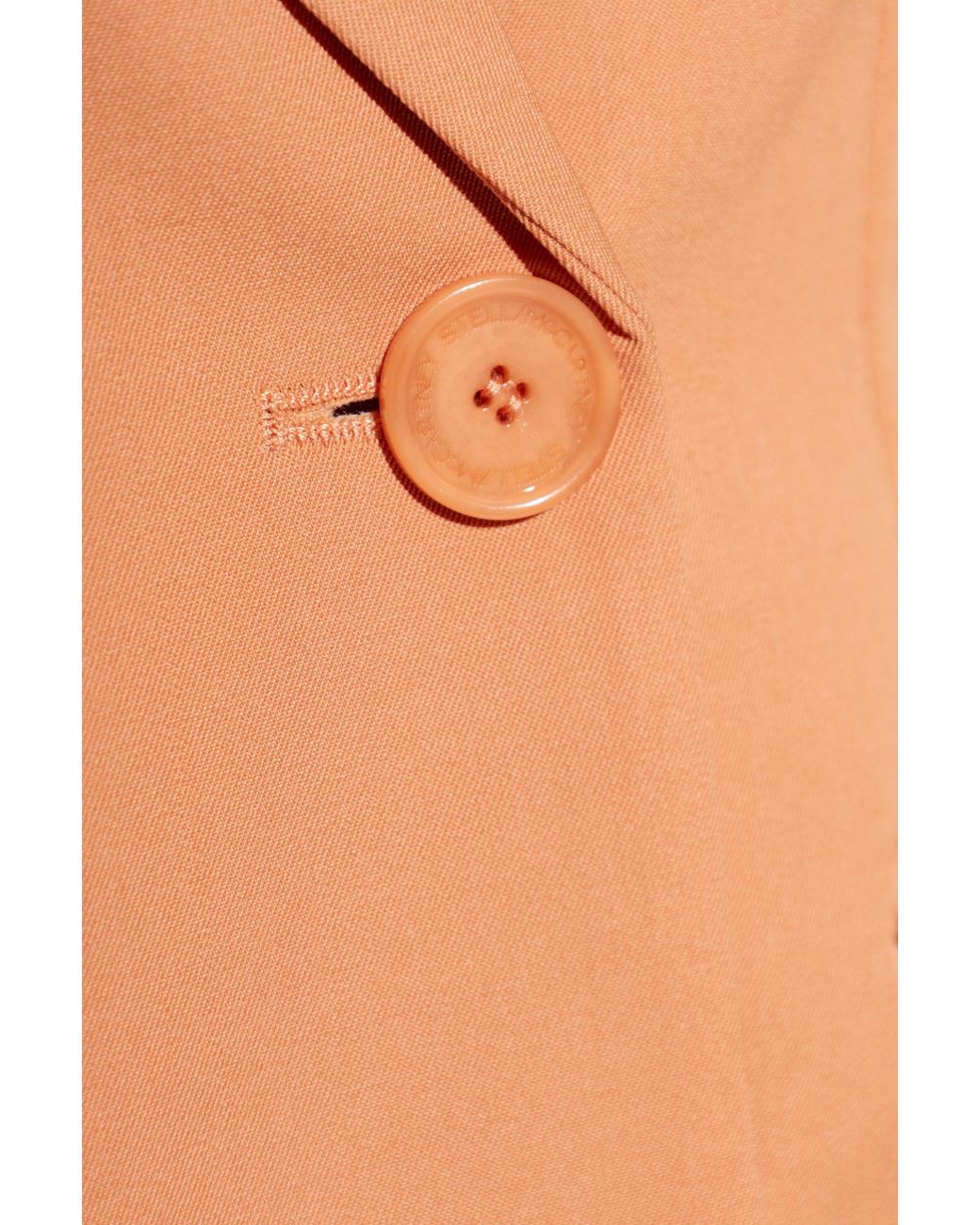 Stella McCartney Orange Blazer With Double Vent