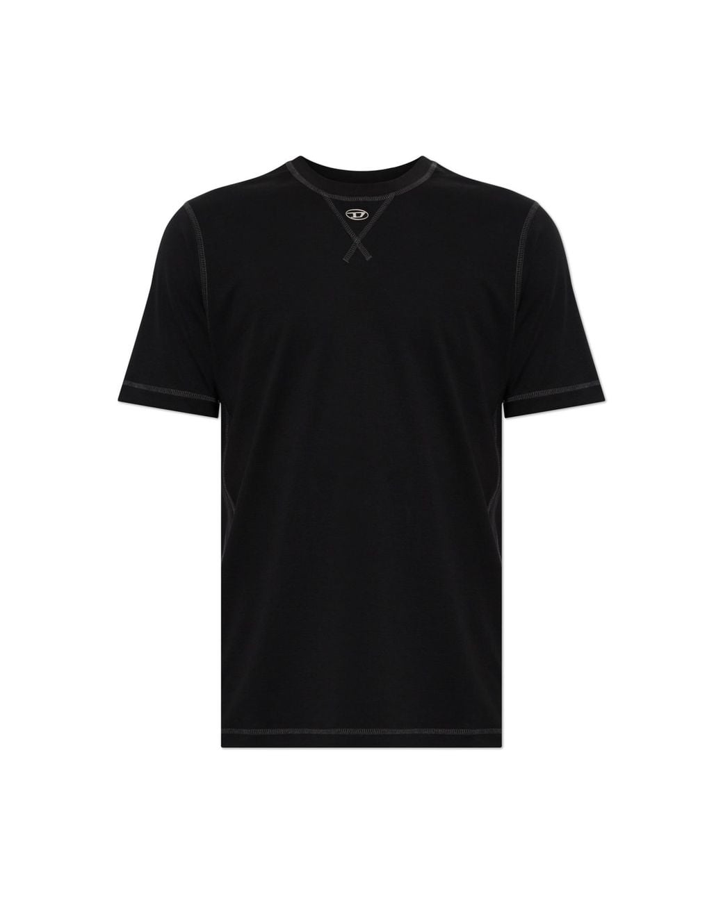 DIESEL Black T-Shirt 'T-Madjust-Tr' for men