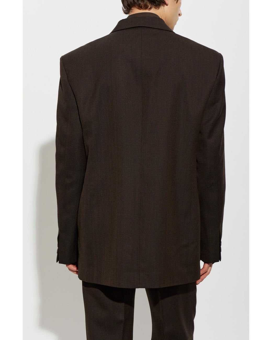 Studio Nicholson Black 'Roversi' Wool Blazer for men