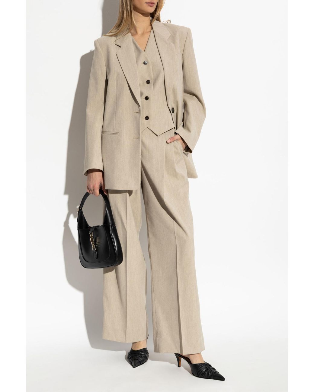 By Malene Birger Natural Blazer Ophie, Mujer