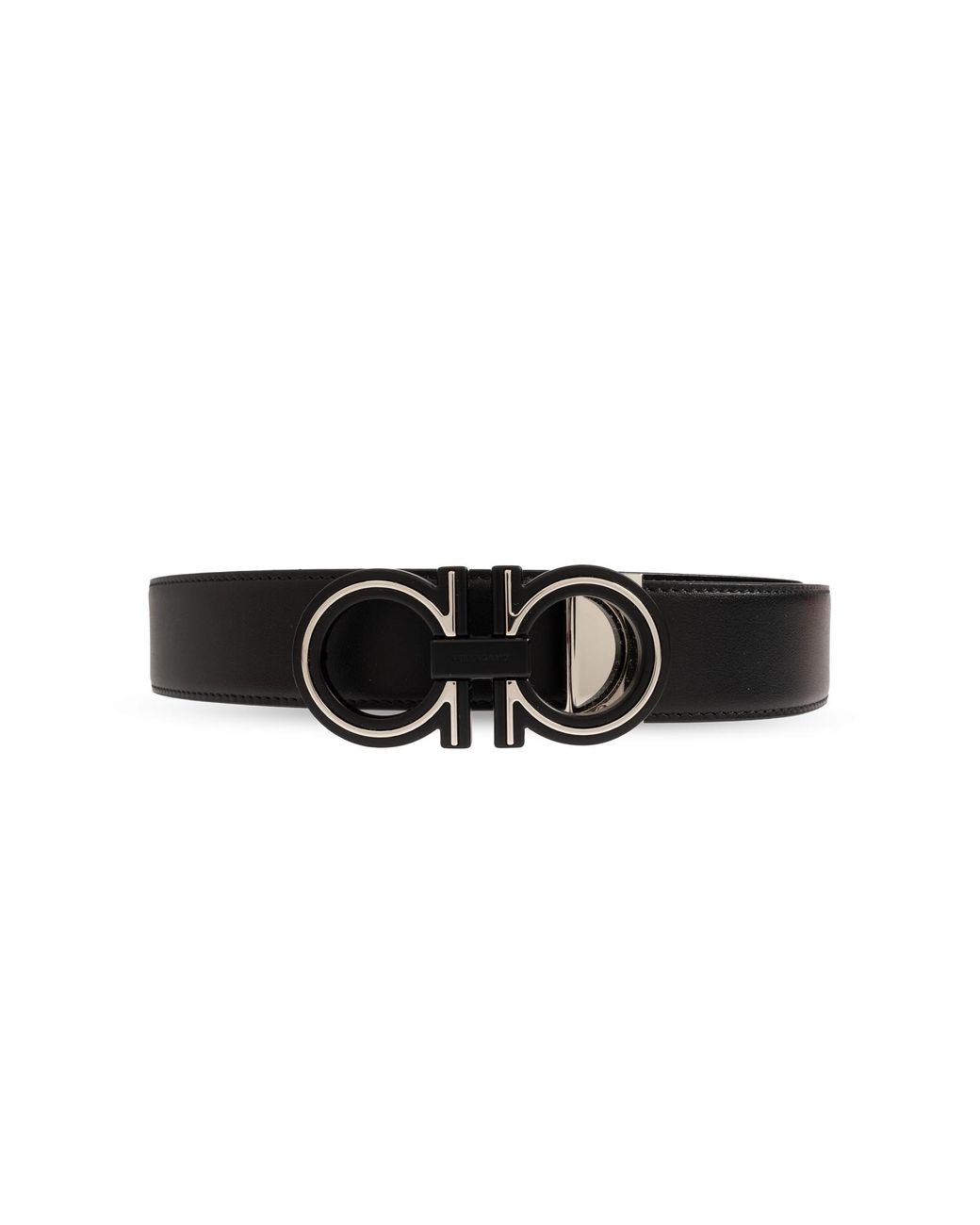 Ferragamo Black Double-Sided Belt for men