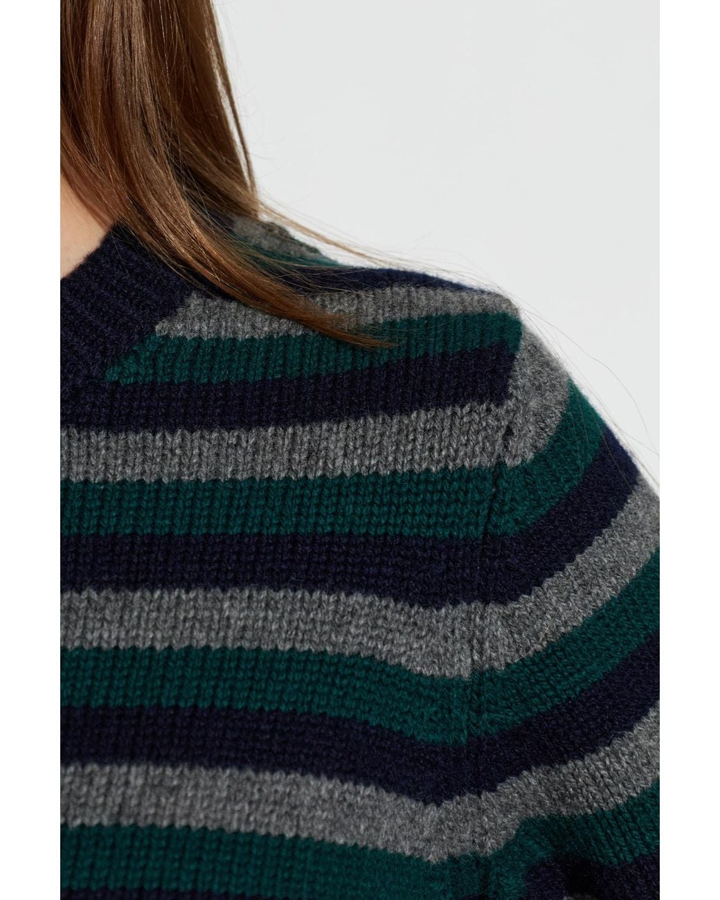 &Daughter Green Wool Sweater 'Rosha Shrunken'
