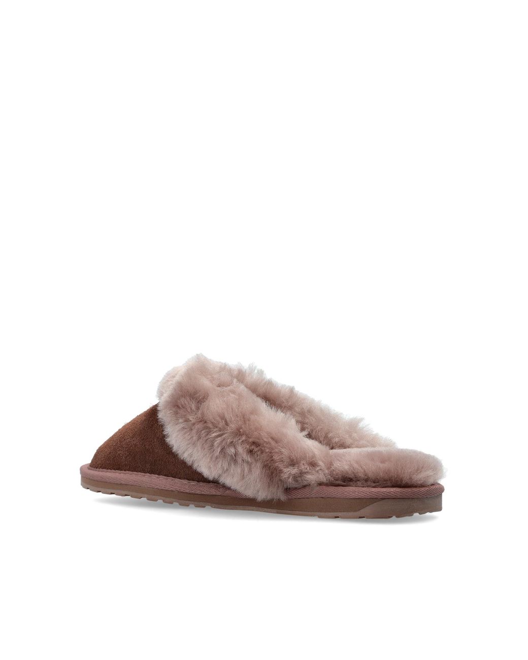 EMU Brown Suede Slides 'Jolie'
