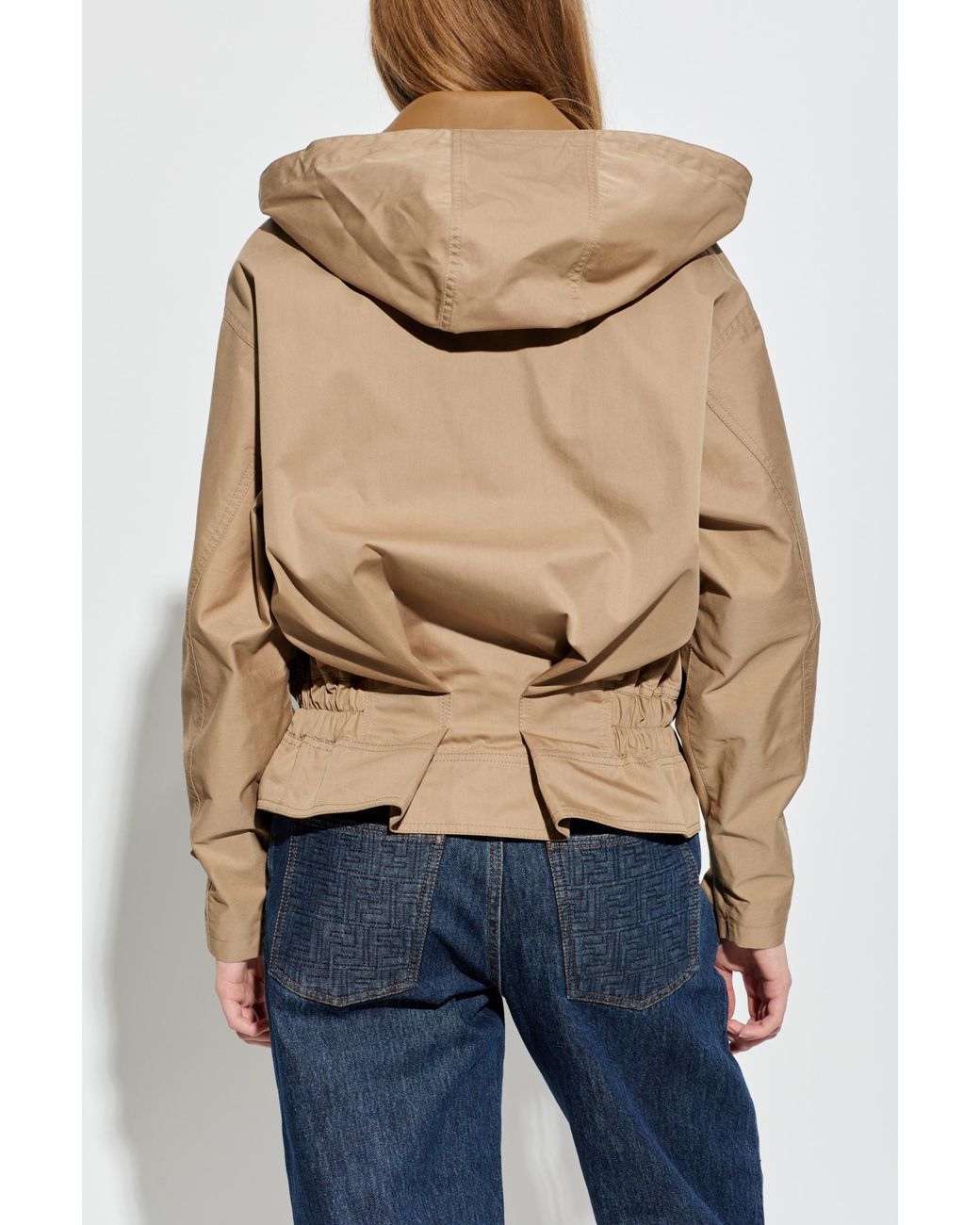 Fendi Blue Hooded Jacket