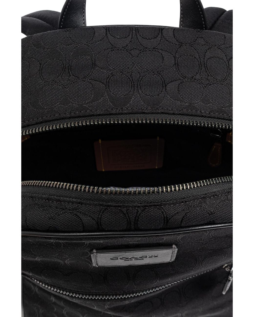 COACH Black Backpack Theo for men