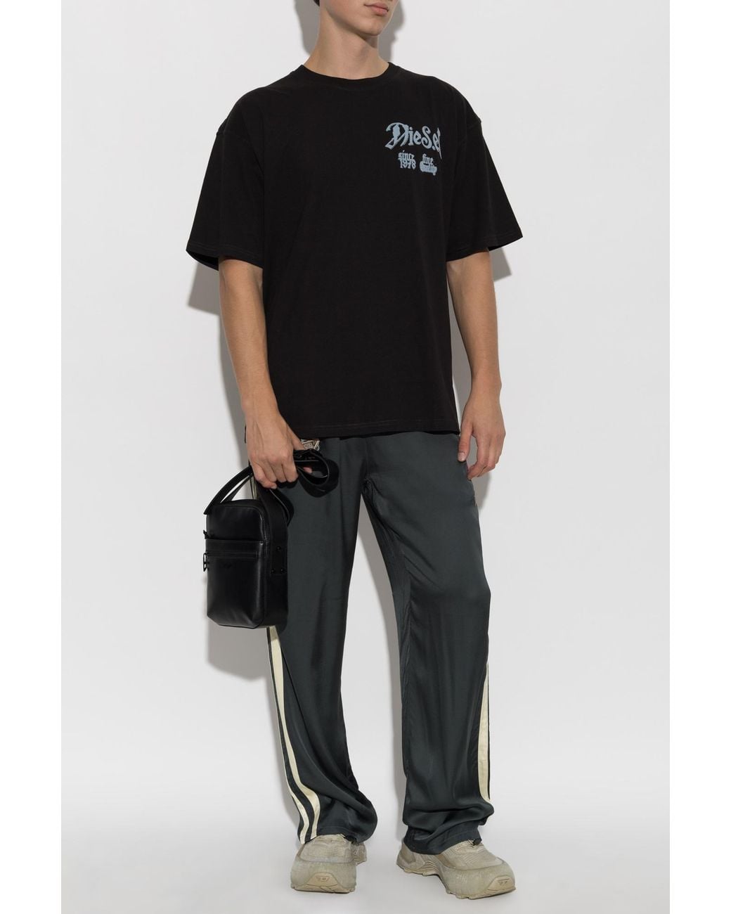 DIESEL Black 'P-Annu' Trousers for men